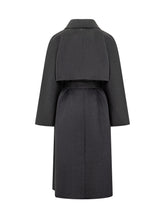 Calvin Klein Grey Wool Belted Coat - Calvin Klein | Lidia Shopping