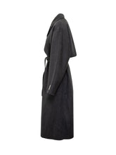 Calvin Klein Grey Wool Belted Coat - Calvin Klein | Lidia Shopping