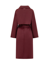 Cappotto Bordeaux con Cintura Calvin Klein - Abbigliamento Donna | Lidia Shopping