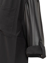 Camicia Calvin Klein in Organza Nera - Abbigliamento Donna | Lidia Shopping