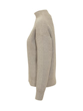 Maglione Calvin Klein a Collo Alto Beige - Abbigliamento Donna | Lidia Shopping