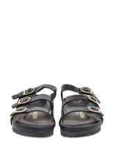 Birkenstock Sandalo Arizona in Vernice Nera a Tre Fibbiette - Birkenstock | Lidia Shopping