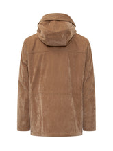 Giaccone Peuterey in Velluto Beige con Cappuccio - Abbigliamento Uomo | Lidia Shopping