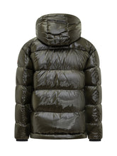 Peuterey Shiny Green Down Jacket with Hood - Collezione Happy Birthday | Lidia Shopping