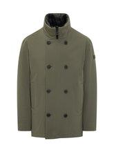 Peuterey Giacca Verde Doppiopetto con Collo Alto - Abbigliamento Uomo | Lidia Shopping