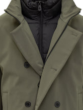 Peuterey Giacca Verde Doppiopetto con Collo Alto - Abbigliamento Uomo | Lidia Shopping
