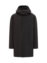 Peuterey Black Minimal Hooded Parka - Collezione Happy Birthday | Lidia Shopping