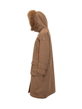 Peuterey Parka Marrone con Cappuccio in Pelliccia - Abbigliamento Donna | Lidia Shopping
