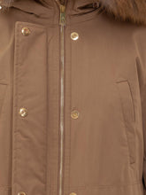 Peuterey Parka Marrone con Cappuccio in Pelliccia - Abbigliamento Donna | Lidia Shopping