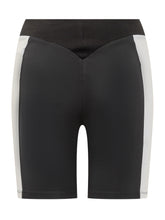 Off-White Shorts Ciclista Neri con Stampa Laterale - Abbigliamento Donna | Lidia Shopping