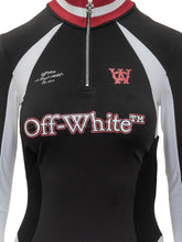 Off-White Abito Midi Nero con Zip e Logo - Abbigliamento Donna | Lidia Shopping