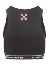 Off-White Black Cut Out Top with Logo - Collezione Happy Birthday | Lidia Shopping