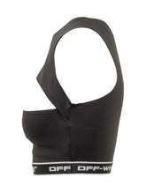 Off-White Black Cut Out Top with Logo - Collezione Happy Birthday | Lidia Shopping