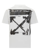 Off-White T-Shirt Bianca con Logo Stampato - Abbigliamento Uomo | Lidia Shopping