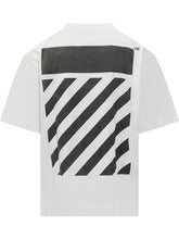 Off-White T-Shirt Bianca con Logo Patch Scozzese - Abbigliamento Uomo | Lidia Shopping