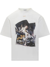 Off-White White T-Shirt with Artistic Print - Black Friday – ENG | Lidia Shopping