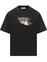 Off-White T-Shirt Nera con Stampa e Logo - Abbigliamento Uomo | Lidia Shopping