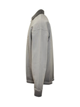 Off-White Felpa Grigia con Logo e Colletto Zipv - Abbigliamento Uomo | Lidia Shopping