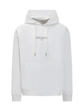 Off-White Felpa Bianca con Cappuccio e Stampa Logo - Abbigliamento Uomo | Lidia Shopping