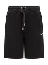 Off-White Shorts in Cotone Nero con Logo - Abbigliamento Uomo | Lidia Shopping
