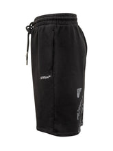 Off-White Shorts in Cotone Nero con Logo - Abbigliamento Uomo | Lidia Shopping