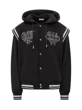 Off-White Gothic Varsity Hoodie - Collezione Happy Birthday | Lidia Shopping