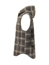Off-White Gilet Imbottito a Quadri con Cappuccio - Abbigliamento Uomo | Lidia Shopping