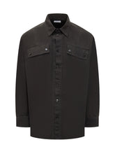 Off-White Camicia Nera con Tasche Frontali - Abbigliamento Uomo | Lidia Shopping