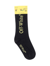 ff-White Black Socks with Yellow Logo - Collezione Happy Birthday | Lidia Shopping