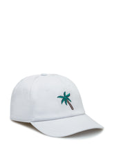 Alberto Bresci White Cap with Palm Embroidery - Collezione Happy Birthday | Lidia Shopping