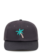 Alberto Bresci Black Cap with Palm Embroidery - Collezione Happy Birthday | Lidia Shopping