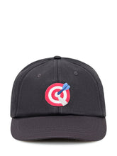 Alberto Bresci Black Cap with Target Embroidery - Collezione Happy Birthday | Lidia Shopping