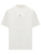 Alberto Bresci White T-shirt with Unicorn Embroidery - Collezione Happy Birthday | Lidia Shopping