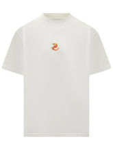 Alberto Bresci White T-shirt with Dragon Embroidery - Collezione Happy Birthday | Lidia Shopping