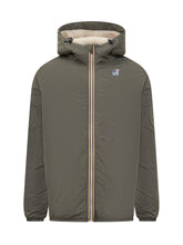 K-Way Giacca Verde con Cappuccio e Fodera in Sherpa - Abbigliamento Uomo | Lidia Shopping