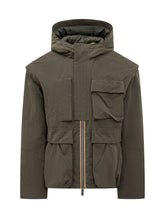 K-Way Giacca Verde con Tasche Utility - Abbigliamento Uomo | Lidia Shopping