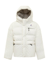K-WAY KIDS - K-Way Kids White Hooded Down Jacket - White - LIDIASHOPPING® - Official Website