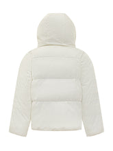 K-WAY KIDS - K-Way Kids White Hooded Down Jacket - White - LIDIASHOPPING® - Official Website