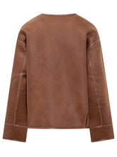 Urbancode Brown Faux Shearling Jacket - Collezione Happy Birthday | Lidia Shopping