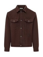 Tintoria Mattei 954 Brown Wool Jacket with Front Pockets - Collezione Happy Birthday | Lidia Shopping