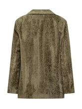 Monomì Giacca in Velluto a Coste Verde - Abbigliamento Donna | Lidia Shopping
