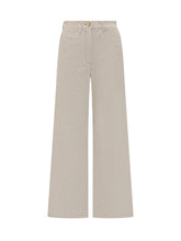 Monomì Pantaloni a Gamba Larga Beige - Abbigliamento Donna | Lidia Shopping