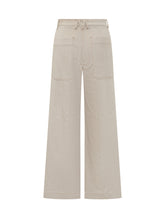 Monomì Pantaloni a Gamba Larga Beige - Abbigliamento Donna | Lidia Shopping