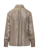 Monom\u00EC Camicia in Tessuto Laminato Bronzato - Abbigliamento Donna | Lidia Shopping