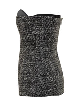 Diesel Strapless Tweed Bustier in Black and Grey - Collezione Happy Birthday | Lidia Shopping