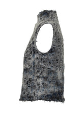 Diesel Gilet in Denim Frangiato Multitono - Abbigliamento Donna | Lidia Shopping