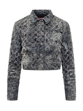 Diesel Giacca Denim Nera Effetto Destroyed - Abbigliamento Donna | Lidia Shopping