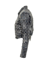 Diesel Giacca Denim Nera Effetto Destroyed - Abbigliamento Donna | Lidia Shopping