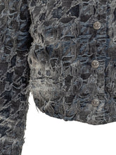 Diesel Giacca Denim Nera Effetto Destroyed - Abbigliamento Donna | Lidia Shopping