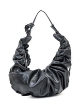 Diesel Borsa a Spalla Nera Drappeggiata con Logo Metallico - Borse A Mano Donna | Lidia Shopping